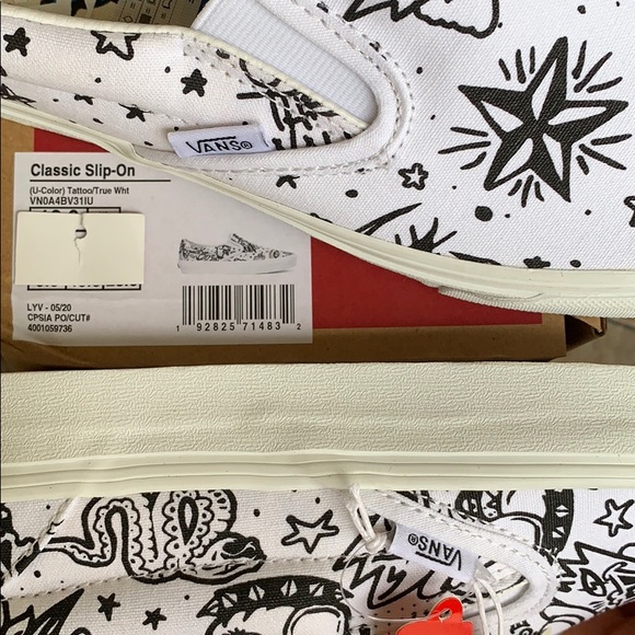 VANS CLASSIC SLIP-ON U-Color Tattoo/True WMNS - Picture 12 of 16